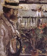Detail of  The man at the Huaiter Island Berthe Morisot